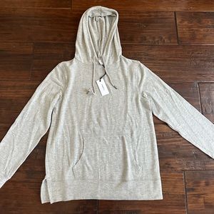 Z Supply fleece light grey hoodie